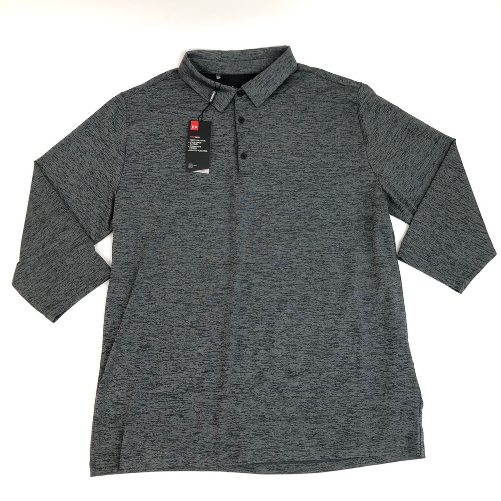 Under Armour Men’s Shirt 3/4 Sleeves Gray Sz 2XL